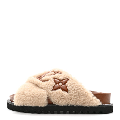 Louis Vuitton Shearling Paseo Flat Comfort Mule 36 Brown 1 of 10