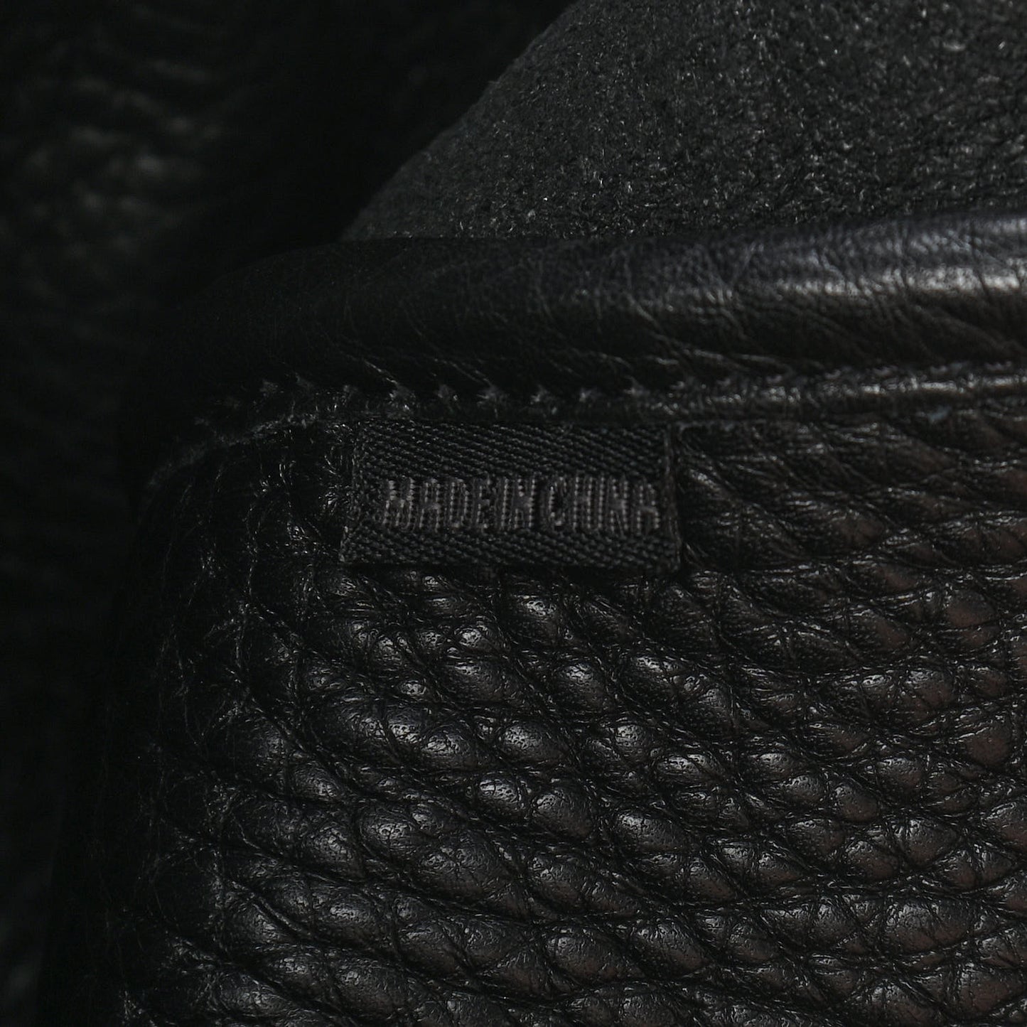 Grained Calfskin Backpack Black