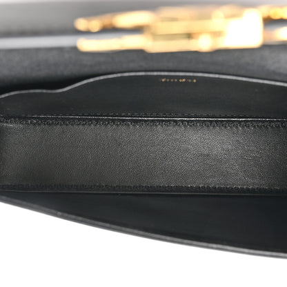 Celine Shiny Calfskin Triomphe Shoulder Bag Black 5 of 11