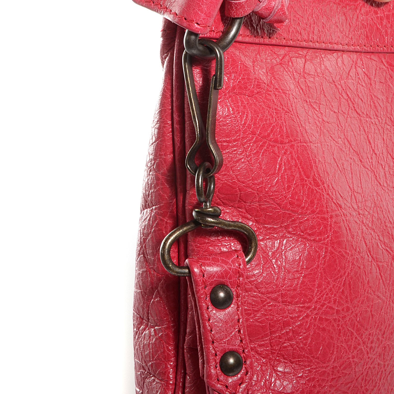Balenciaga Agneau Flat Handle Clutch Rose Thulian 11 of 12