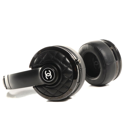 Chanel Lambskin x Monster Wireless Headphones w/ Case Black 3 of 13