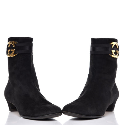 Gucci Suede Ankle Boots 37.5 Black 5 of 19