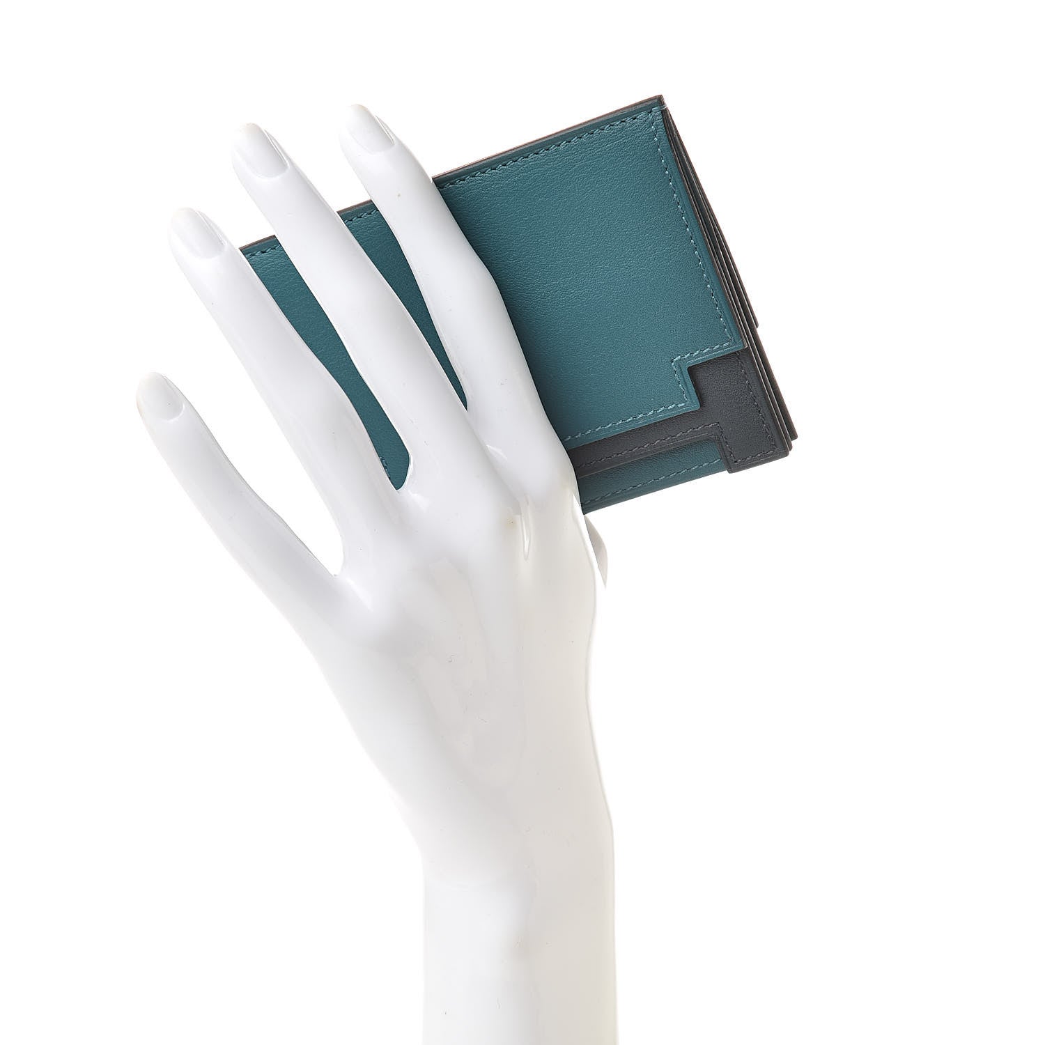 Hermes Swift Rabat H 8CC Card Holder Vert Bosphore Vert Rousseau 2 of 8
