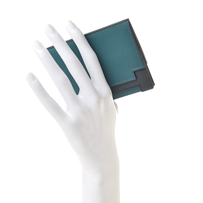 Hermes Swift Rabat H 8CC Card Holder Vert Bosphore Vert Rousseau 2 of 8