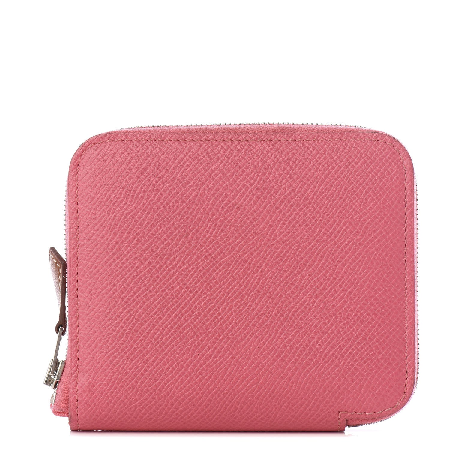 Hermes Epsom Silk'In Compact Wallet Rose Azalee 1 of 8