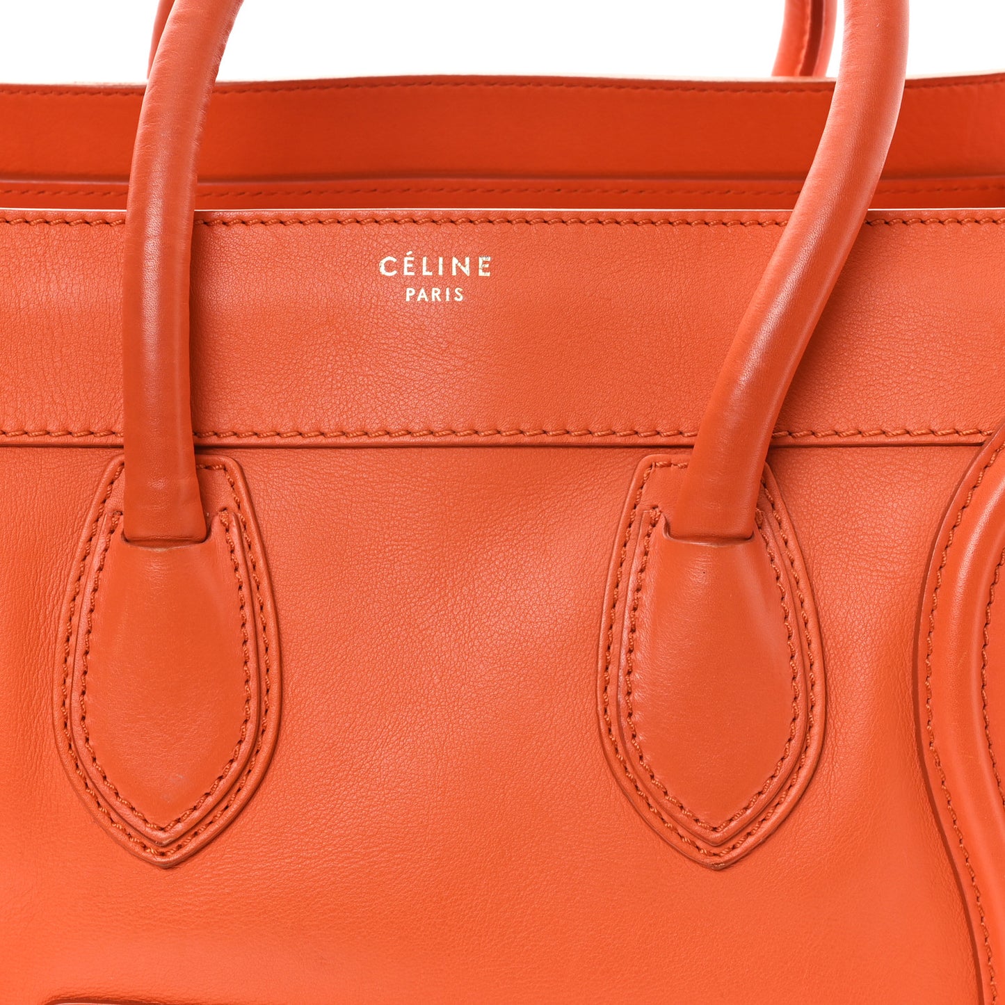 Smooth Calfskin Mini Luggage Orange