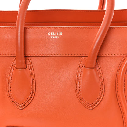 Celine Smooth Calfskin Mini Luggage Orange 6 of 10