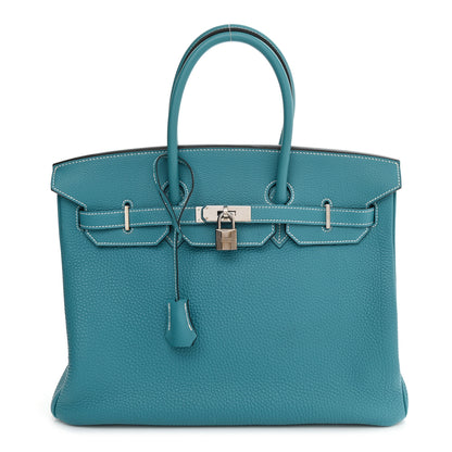 Hermes Togo Birkin 35 Blue Jean 1 of 16