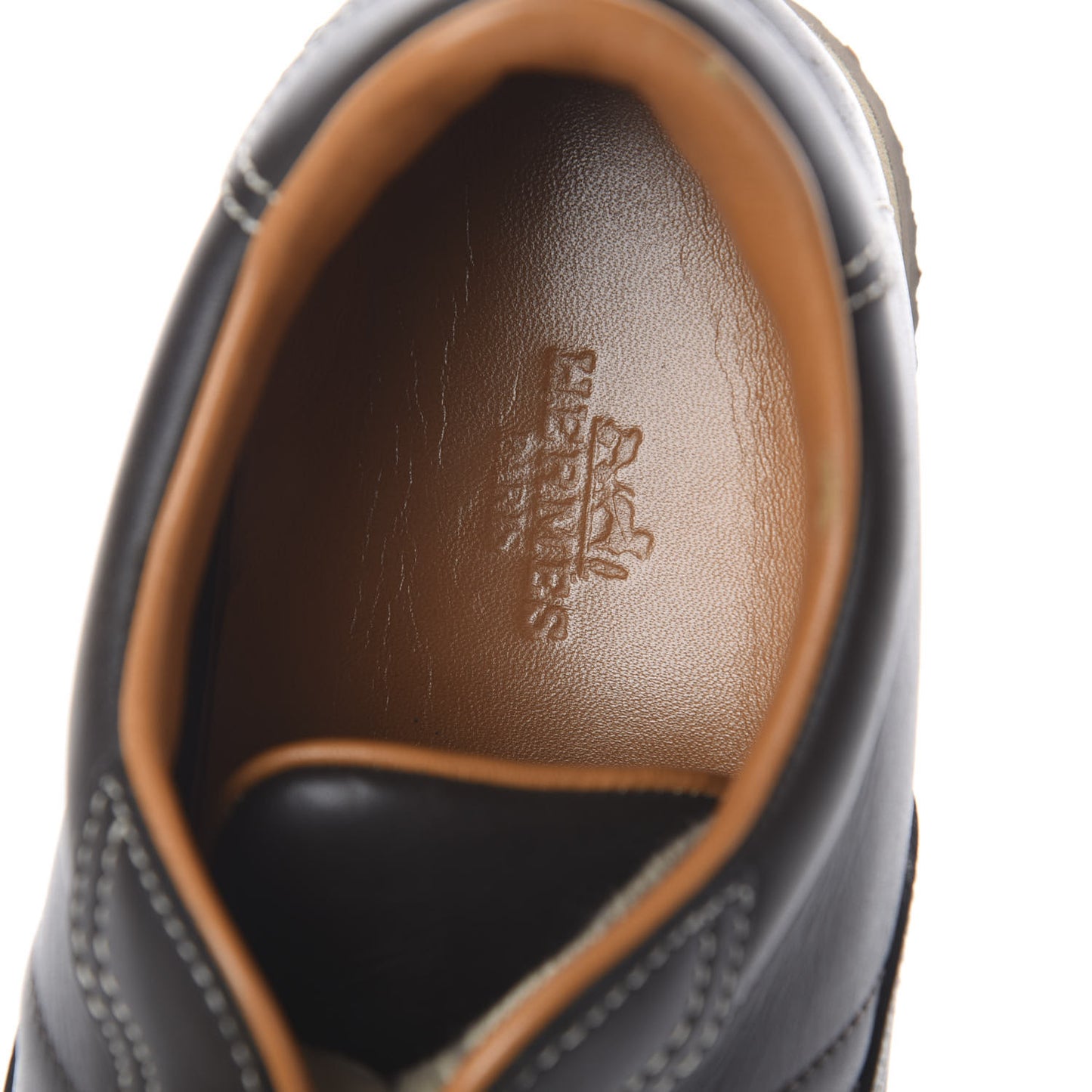 Calfskin Womens Quick Sneakers 38 Brown