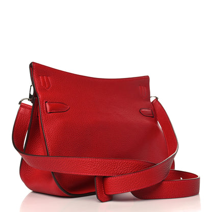 Hermes Taurillon Clemence Jypsiere 28 Rouge Casaque 2 of 8