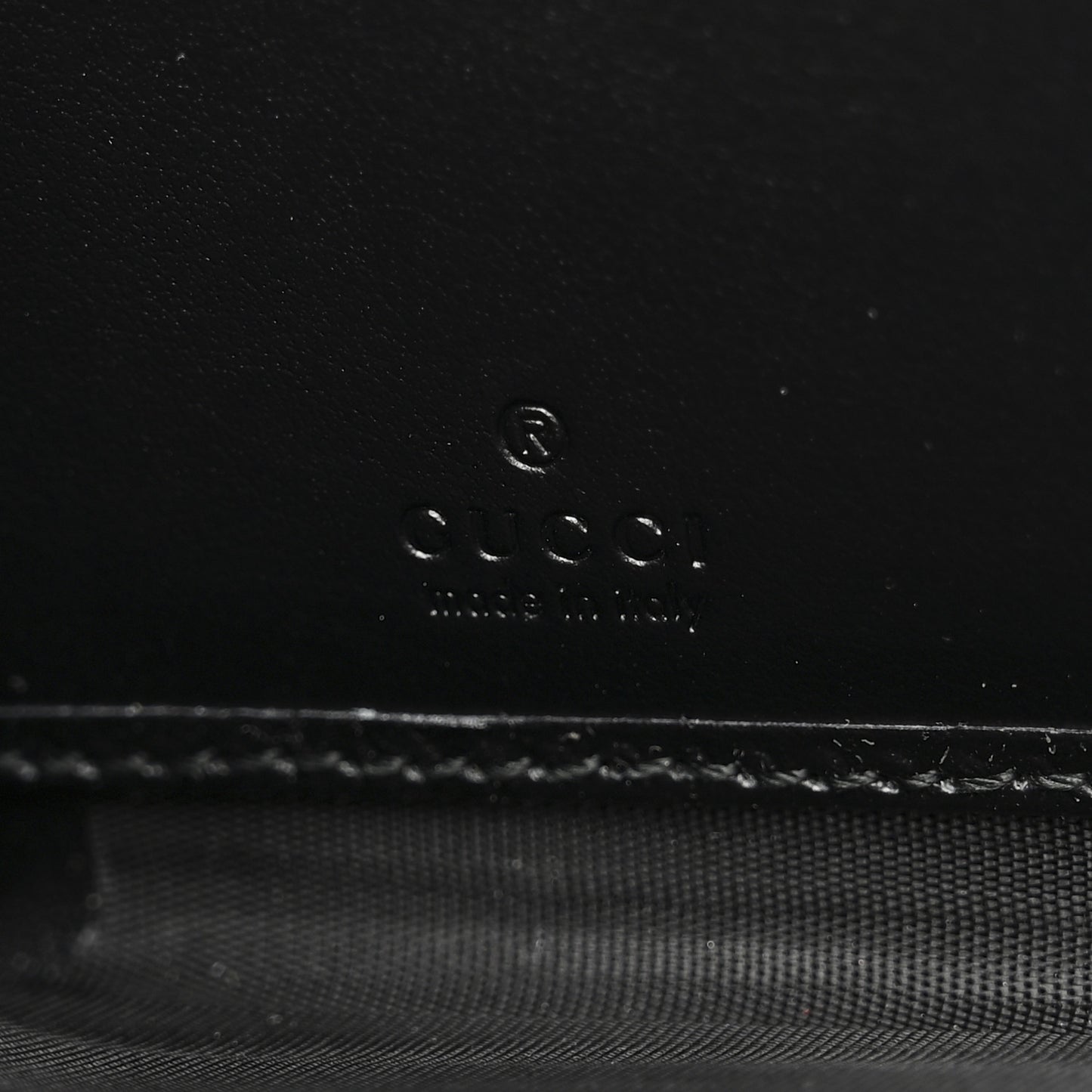 Plutone Calfskin Logo Zip Around Wallet Black