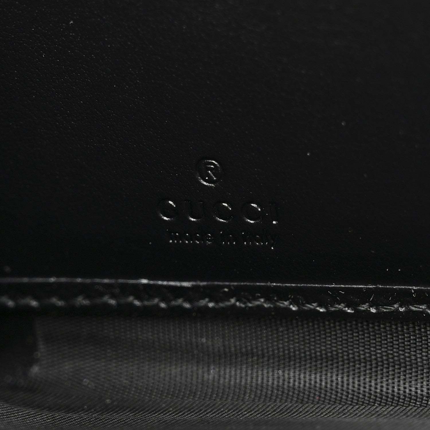 Gucci Plutone Calfskin Logo Zip Around Wallet Black 6 of 8