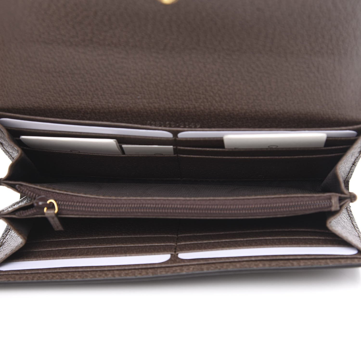 Gucci GG Supreme Monogram Web Ophidia Continental Wallet Brown 5 of 11