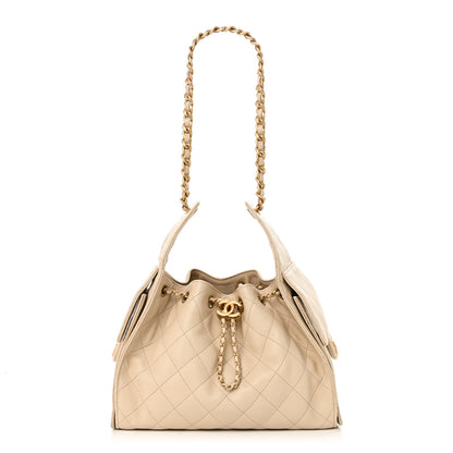 Chanel Caviar Quilted Small Chanel 25 Handbag Beige 1 of 9