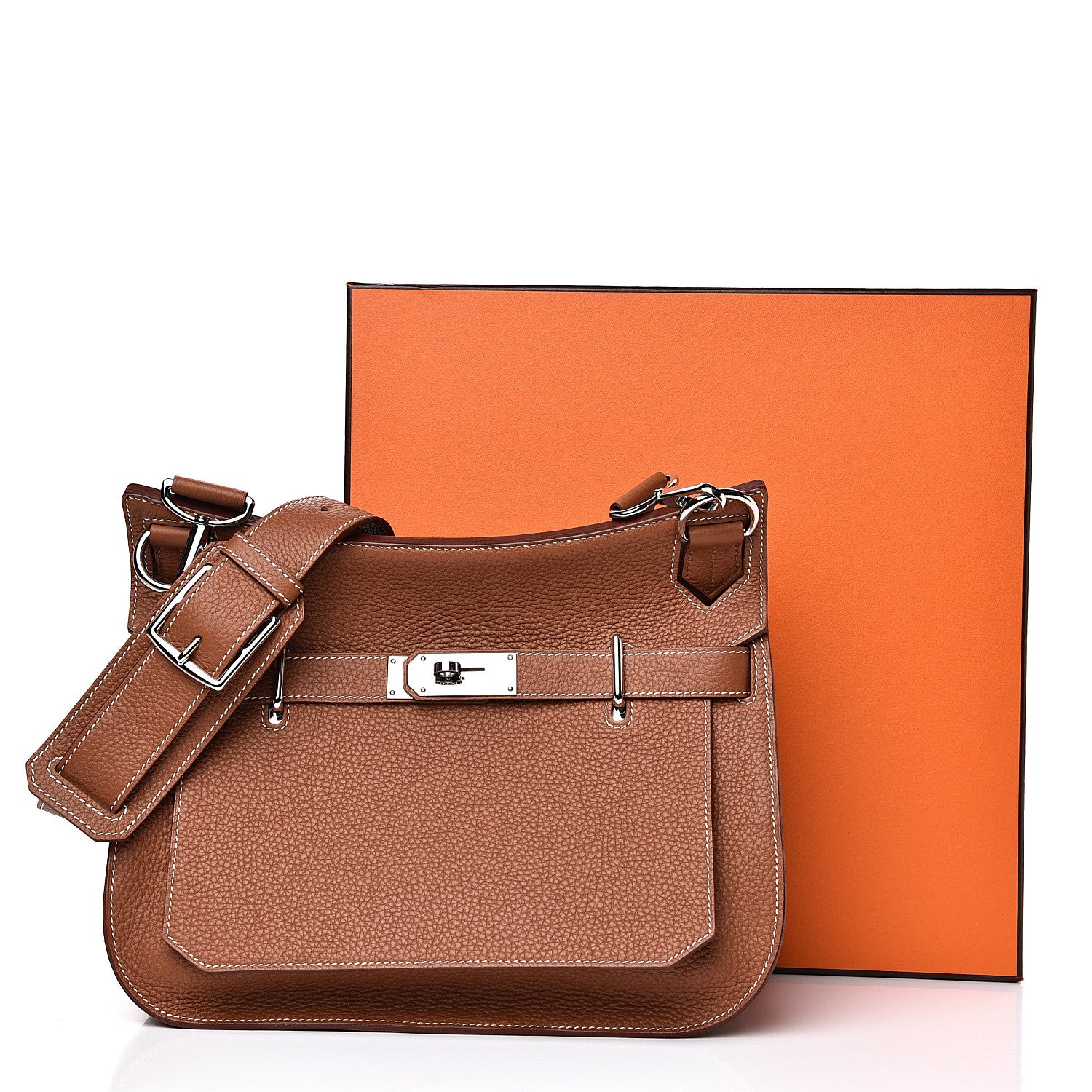 Hermes Taurillon Clemence Jypsiere 31 Gold 9 of 9