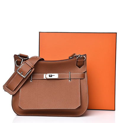 Hermes Taurillon Clemence Jypsiere 31 Gold 9 of 9