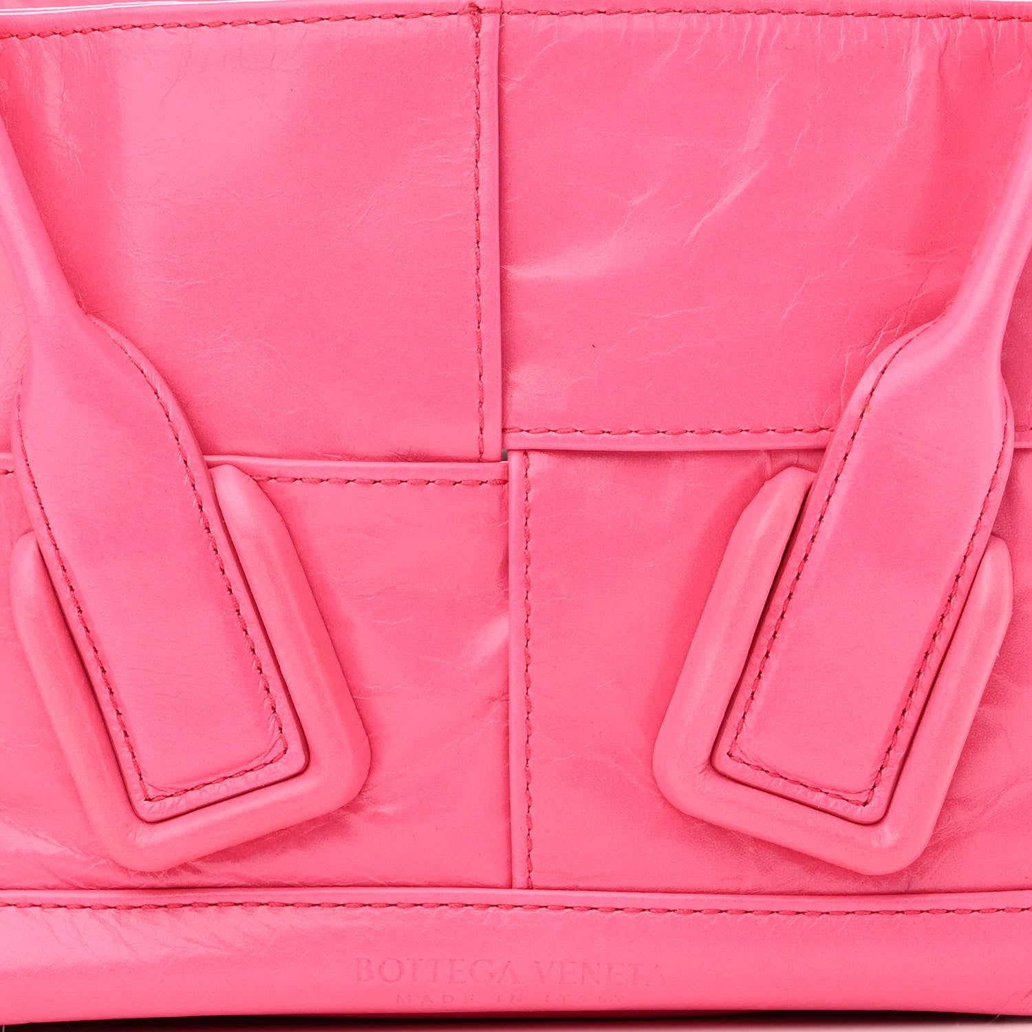 Bottega Veneta Paper Calfskin Maxi Intrecciato Mini Arco Pink 7 of 11