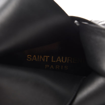 Saint Laurent Nappa Mica Buckle Ankle Booties 39 Black 8 of 10