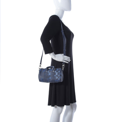 Louis Vuitton Monogram Ink Watercolor Keepall XS Blue 2 of 10