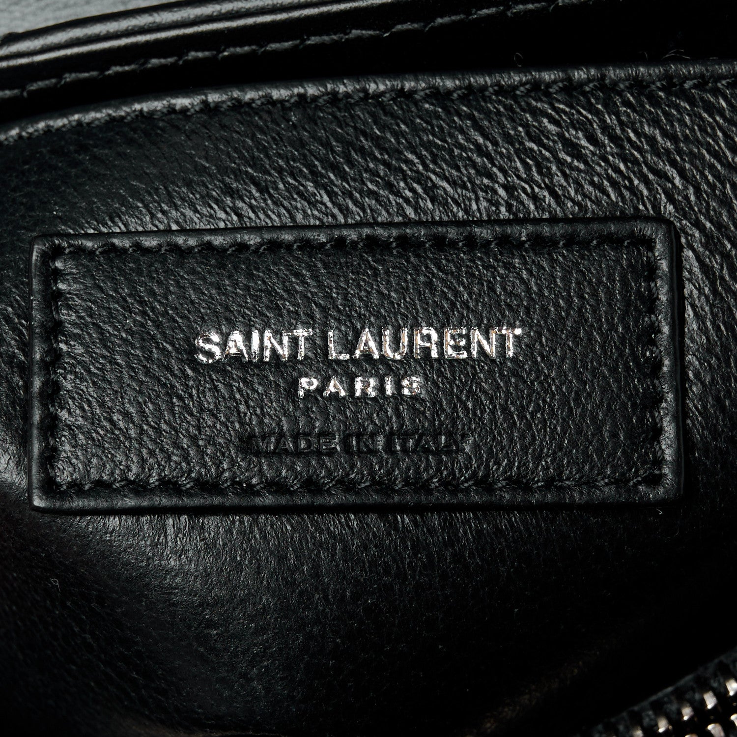 Saint Laurent Calfskin Y Quilted Monogram Small Loulou Chain Satchel Black 7 of 11
