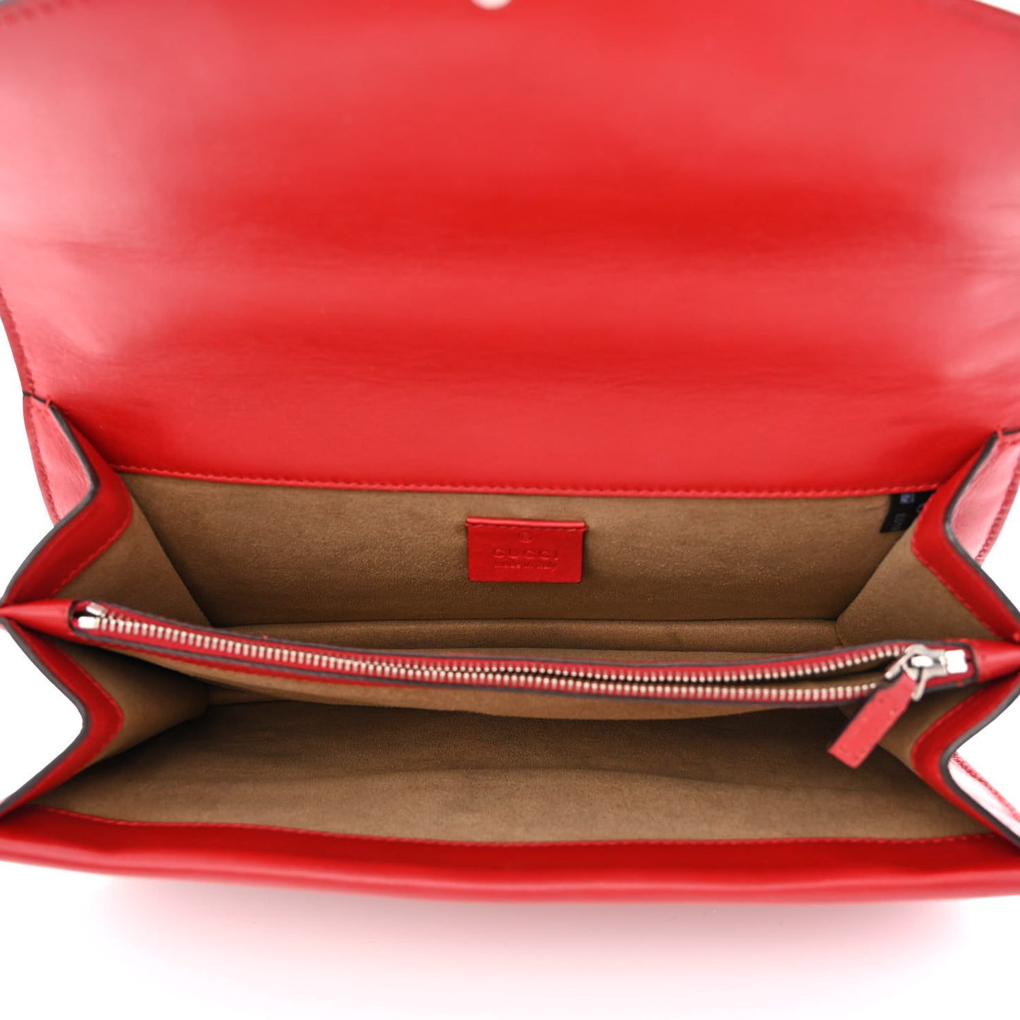 GG Supreme Monogram Arabesque Small Dionysus Shoulder Bag Hibiscus Red