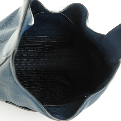Prada Vitello Daino Medium Pocket Hobo Bag Bleuette 5 of 8