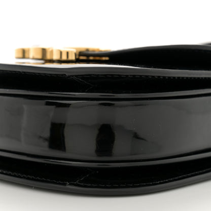 Celine Patent Calfskin Triomphe Mini Besace Clea Black 10 of 11