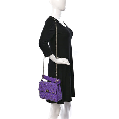 Valentino Garavani Nappa Medium Rockstud Spike Shoulder Bag Glicine 2 of 8