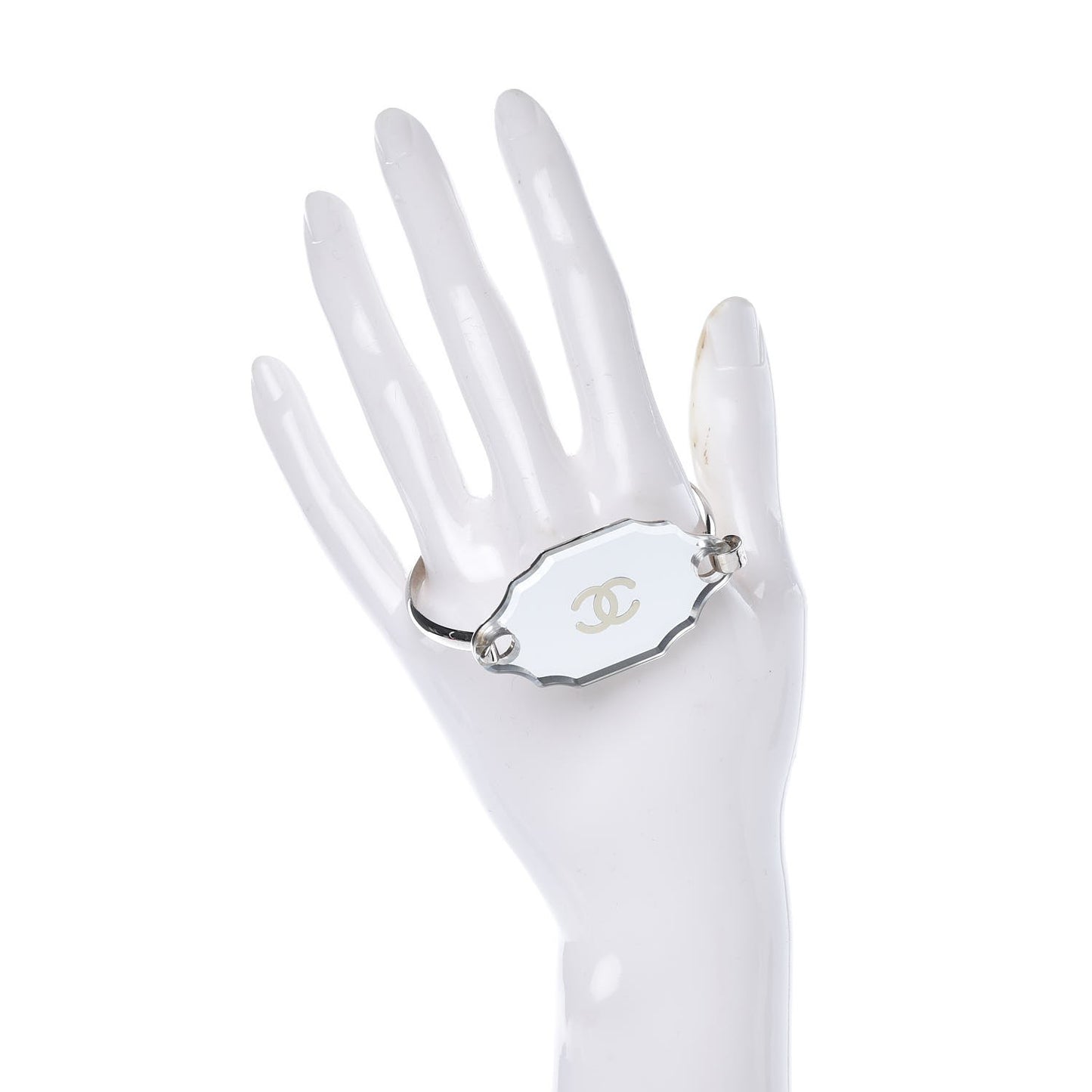 Resin Mirror CC Bangle Silver