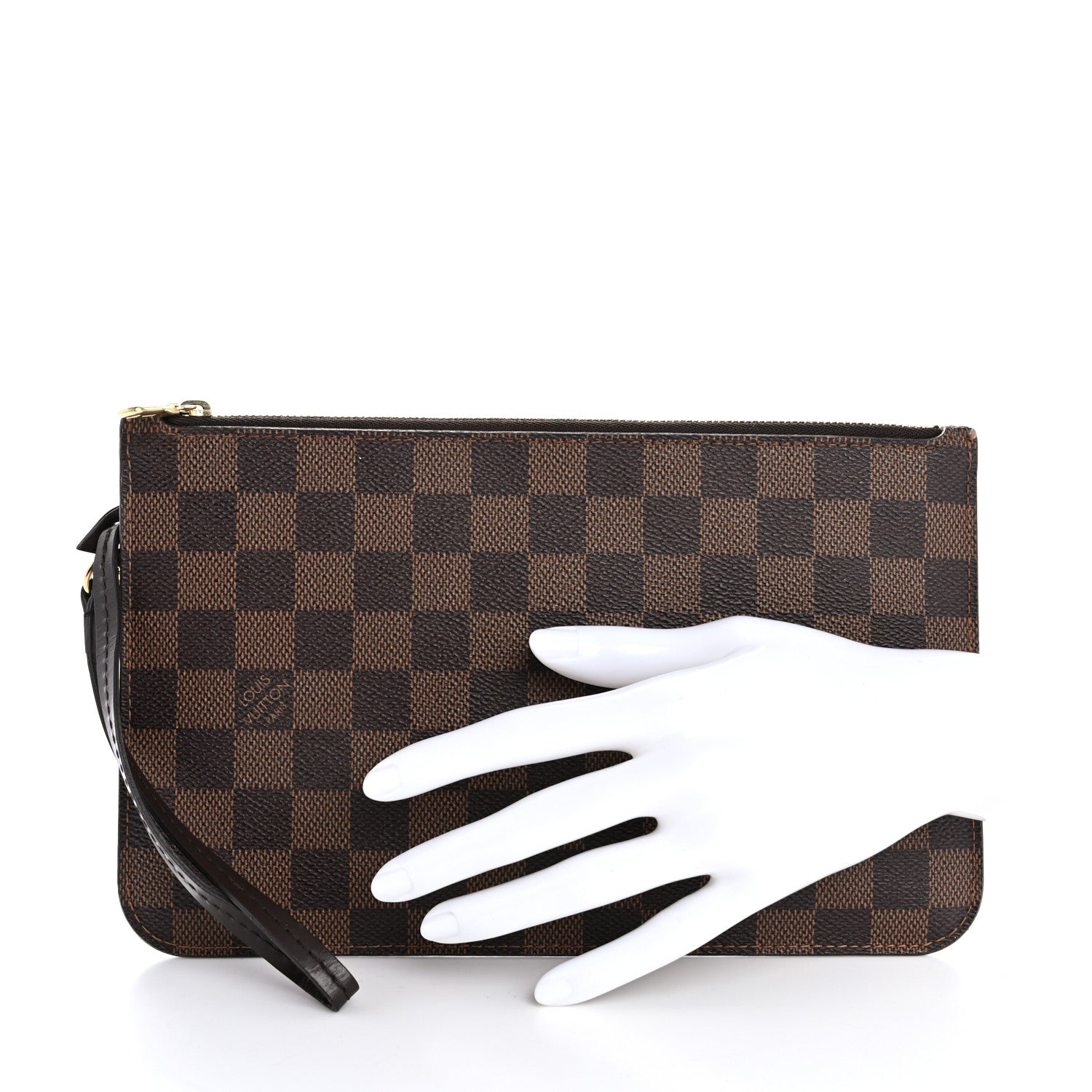 Louis Vuitton Damier Ebene Neverfull MM GM Pochette 2 of 13