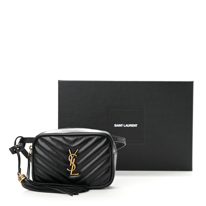 Saint Laurent Calfskin Matelasse Monogram Lou Belt Bag Black 11 of 11