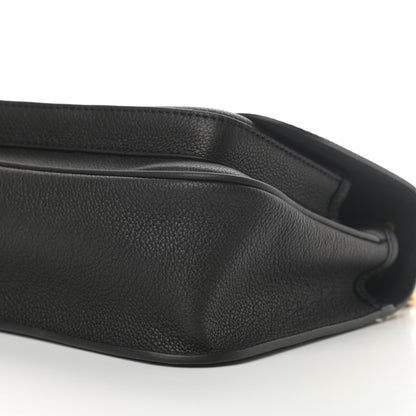 Louis Vuitton Grained Calfskin Lockme Chain Bag Black 9 of 9