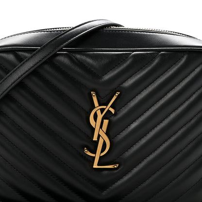Saint Laurent Calfskin Matelasse Monogram Lou Camera Bag Black 8 of 10