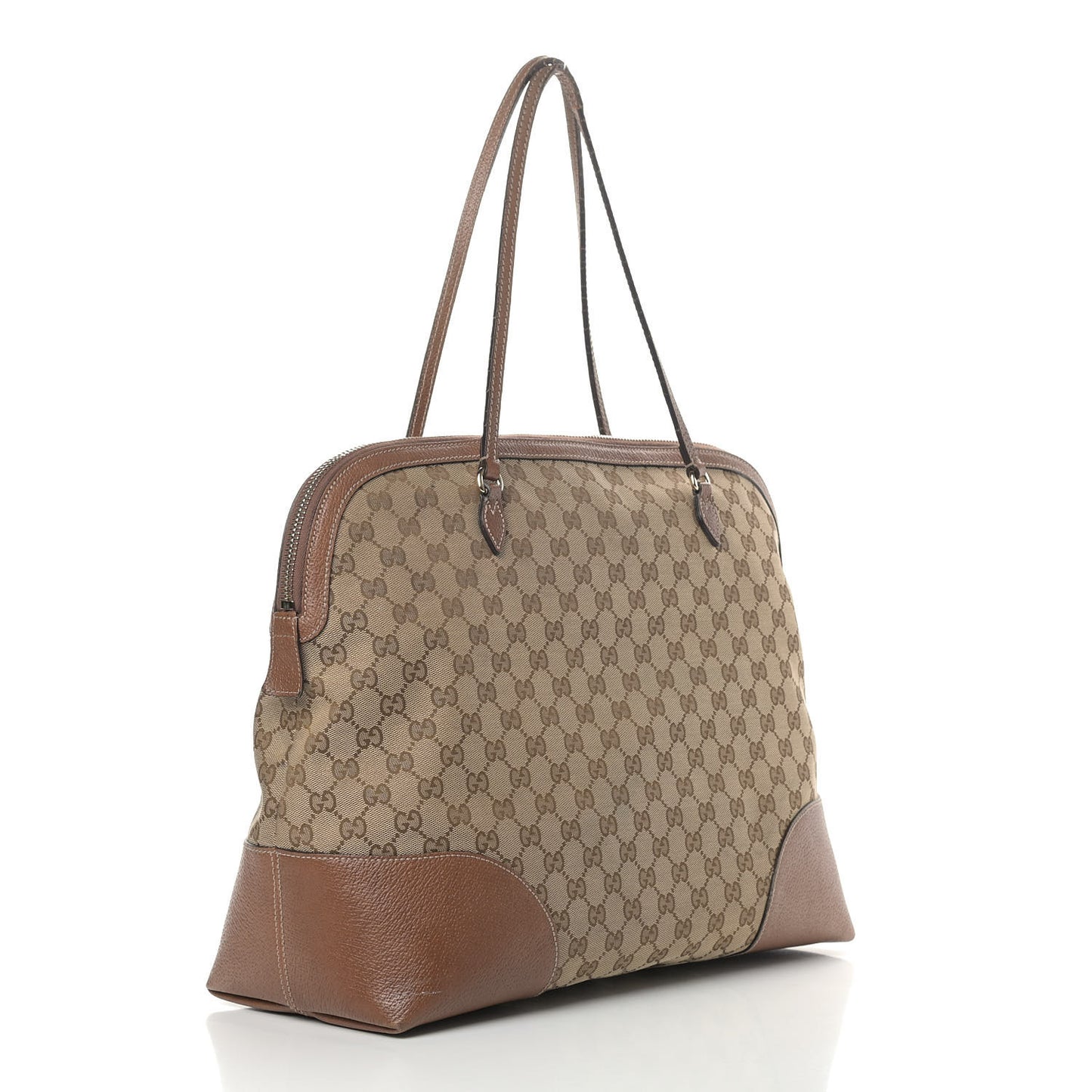 Monogram Medium Bree Shoulder Bag Beige Tabacco