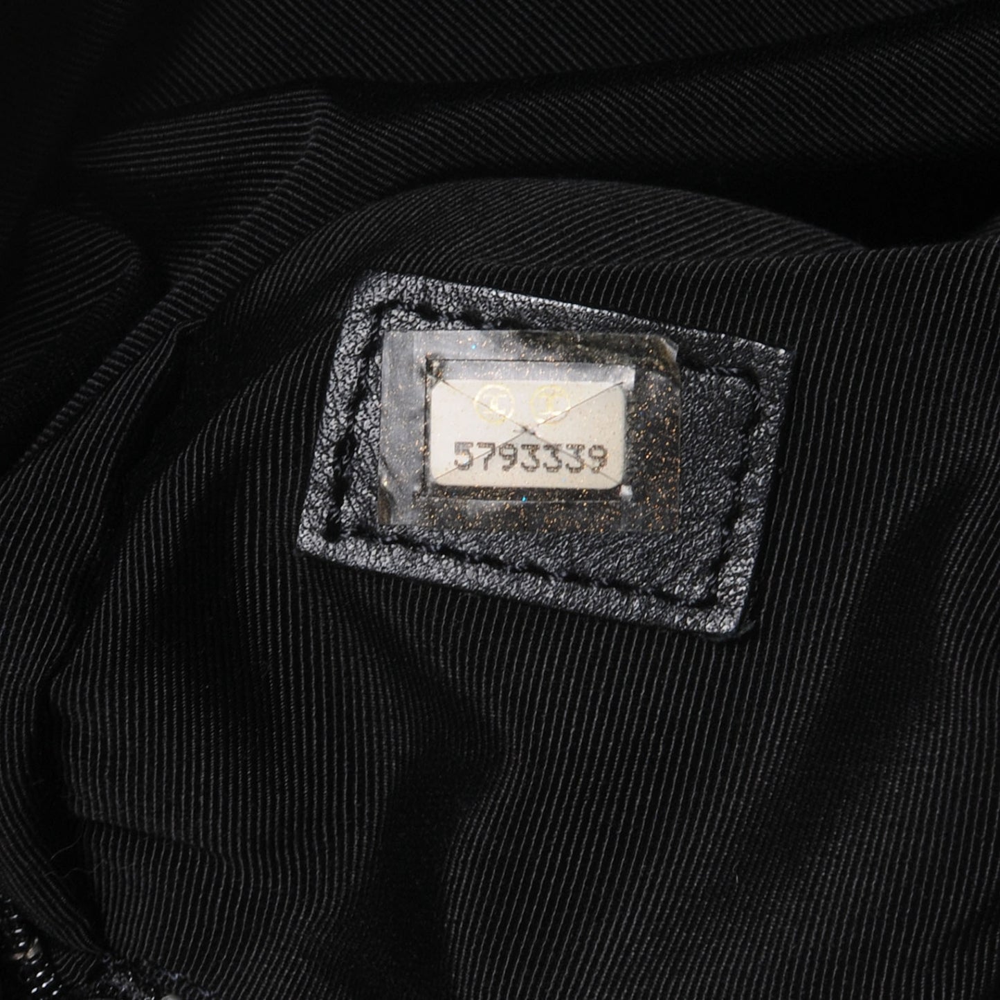 Calfskin Large Flap Shoulder Bag Black