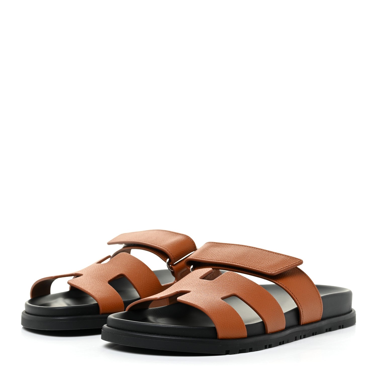 Hermes Epsom Womens Chypre Sandals 37.5 Naturel 3 of 11