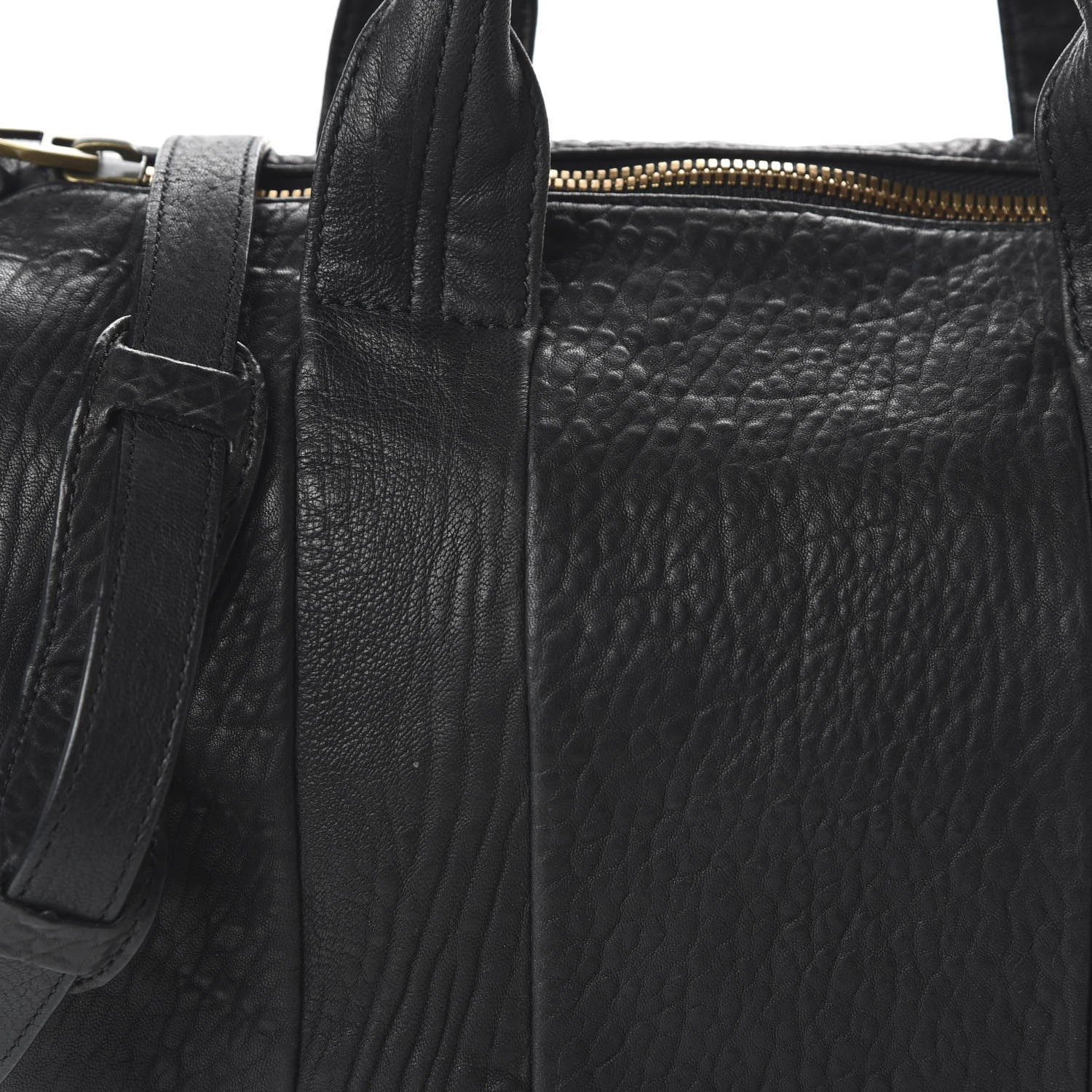 Alexander Wang Pebbled Lambskin Rocco Black Antique Brass Hardware 9 of 9