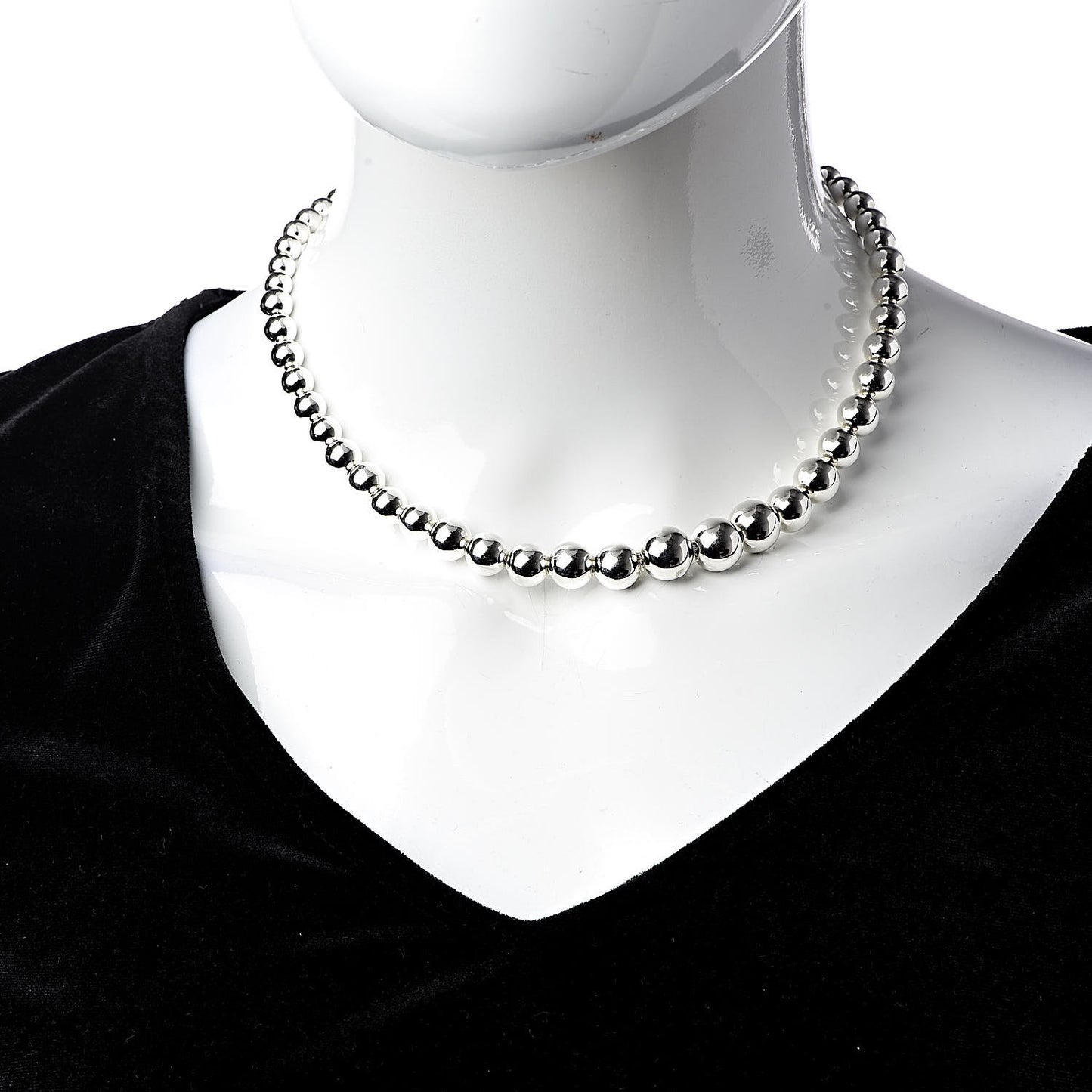 Sterling Silver HardWear Graduated Ball Necklace