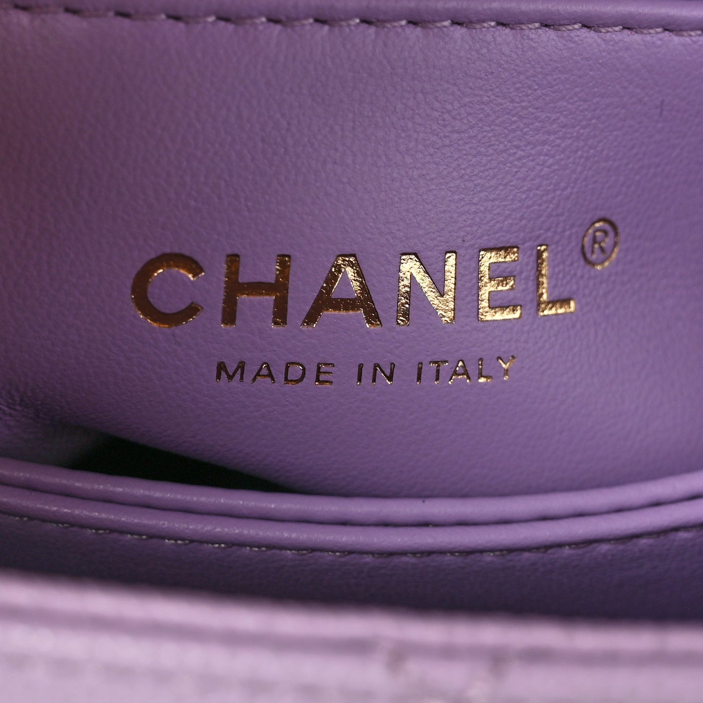 Caviar Quilted Mini Coco Handle Flap Light Purple