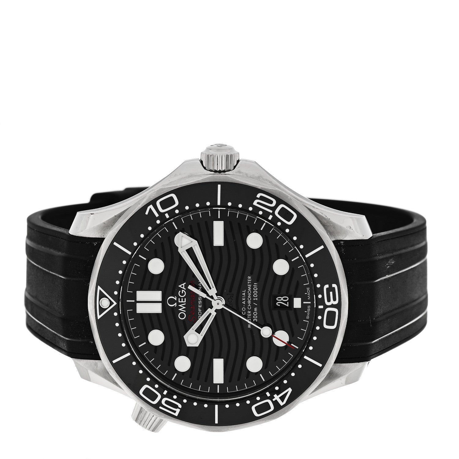 Omega Stainless Steel Rubber 42mm Seamaster Diver 300M Co-Axial Master Chronometer Automatic Watch Black 210.32.42.20.01.001 2 of 5