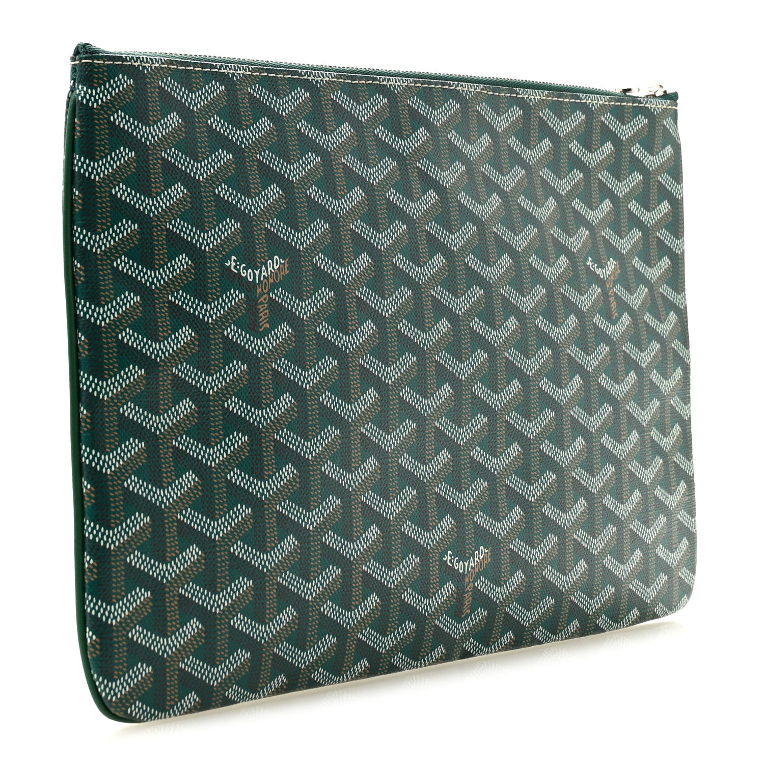 Goyard Goyardine Senat Pochette MM Green 3 of 8