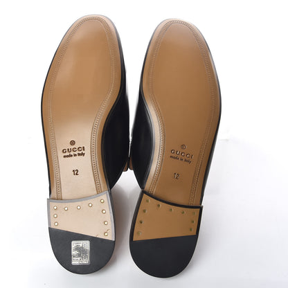 Gucci Calfskin Tiger Embroidered Mens Princetown Slippers 12 Black 5 of 10