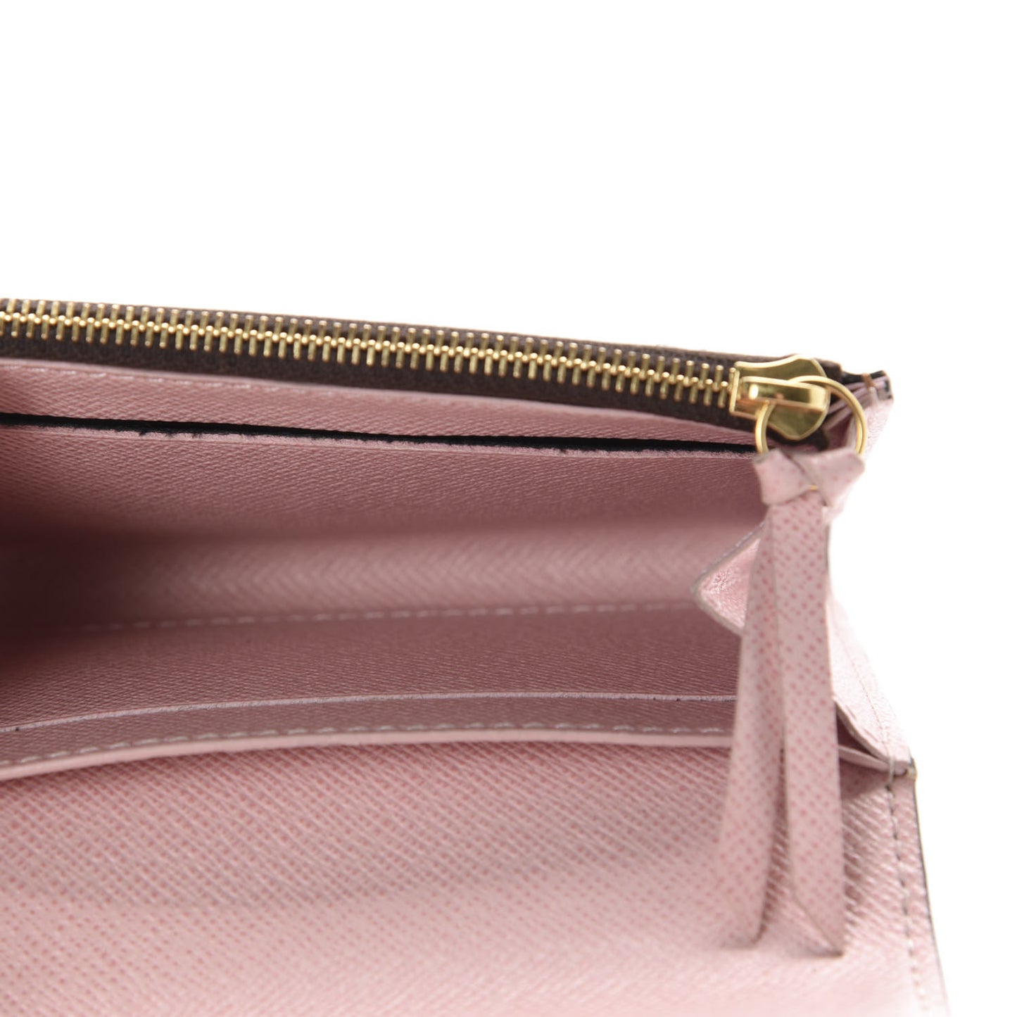 Damier Ebene Rosalie Coin Purse Rose Ballerine