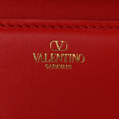 Valentino Garavani Calfskin Enamel Vlogo Small Loco Shoulder Bag Rouge Pur 6 of 9
