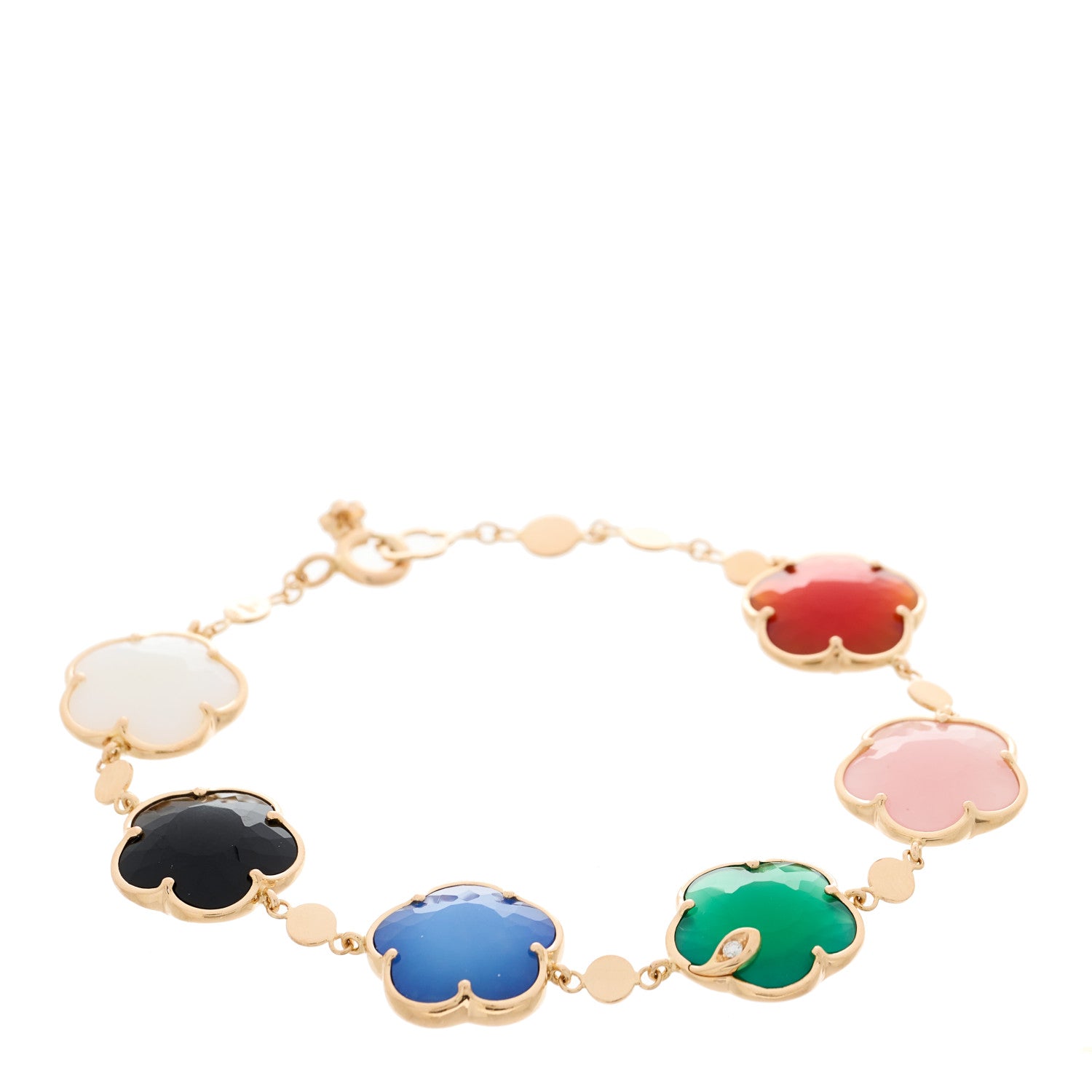 Pasquale Bruni 18K Rose Gold Diamond Multi Stone Petit Joli Bracelet 1 of 3