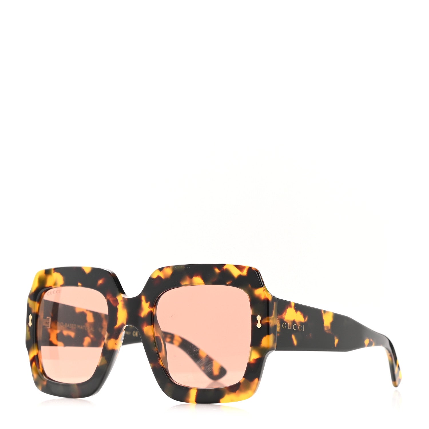 Gucci Square Sunglasses GG1111S Havana 1 of 5