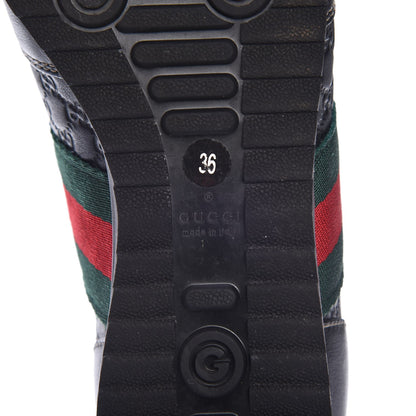 Gucci Microguccissima Web Sneakers 36 Black 8 of 9