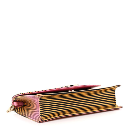 Christian Louboutin Metallic Nappa Laminated Loubi54 Crossbody Clutch Multicolor Gold 4 of 10
