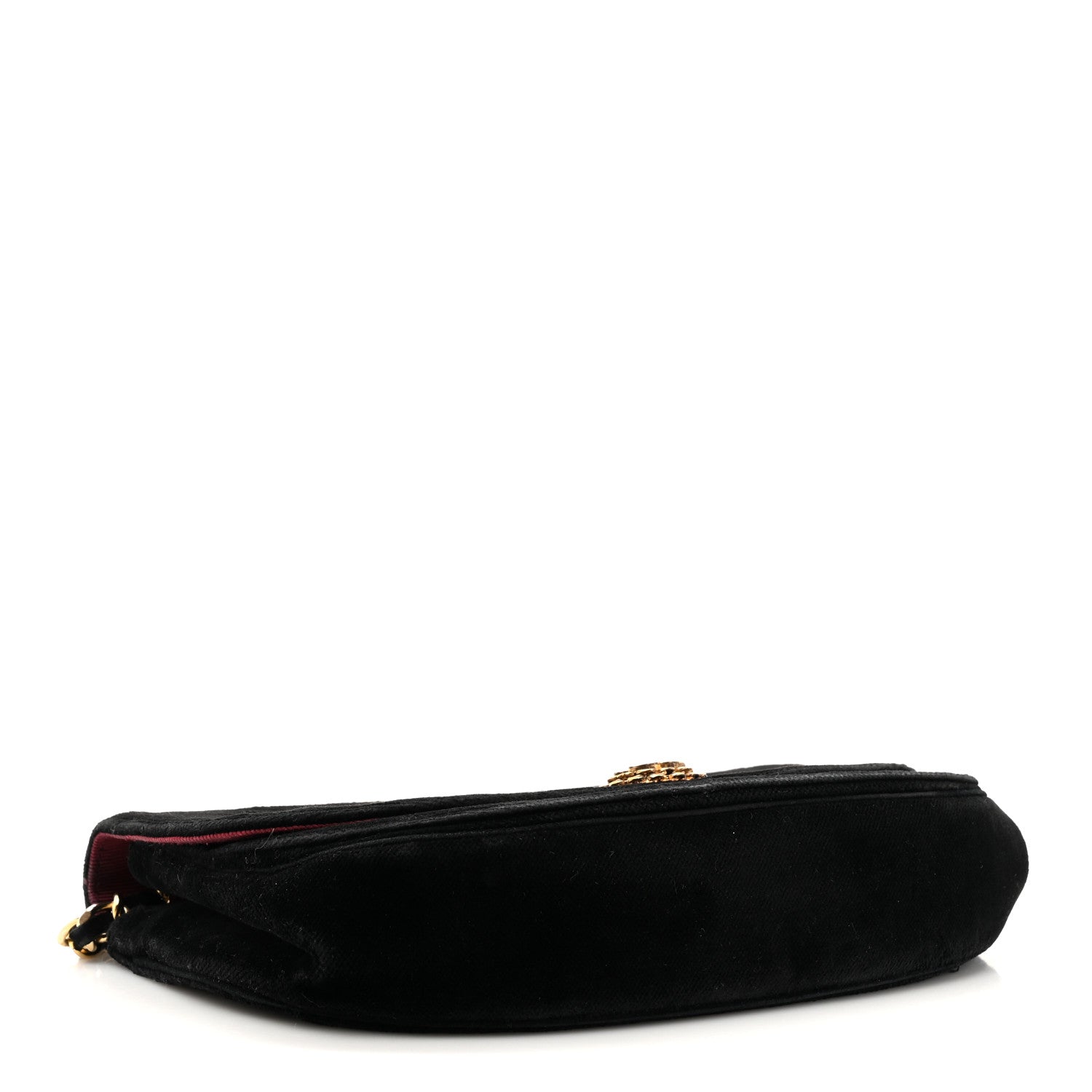 Chanel Velvet Horizontal Quilted Small Single Flap Black 4 of 17