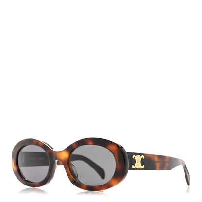 Celine Acetate Triomphe 01 Sunglasses CL 40194U Havana 1 of 8